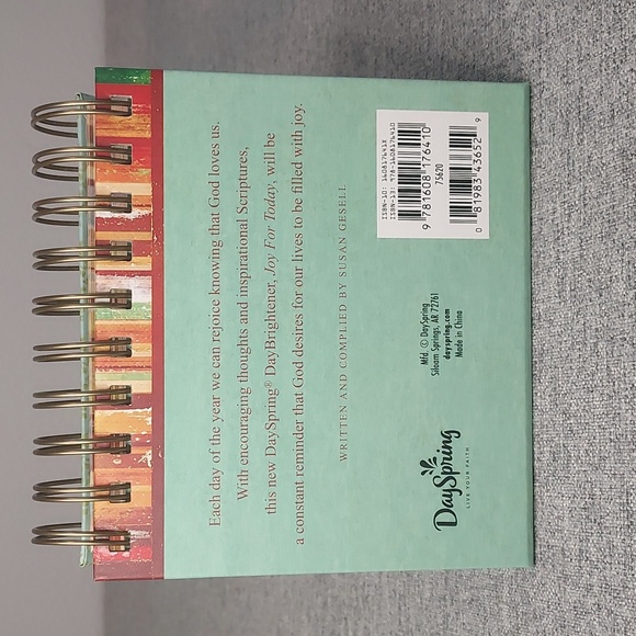 DaySpring Joy For Today 365 Day Perpetual Flip Inspirational Spiritual Calendar - Picture 2 of 10